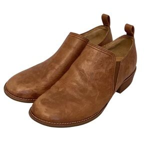 Sofft 6.5 Naisbury Italian Leather Womens Booties Comfort Shoes Brown Distressed